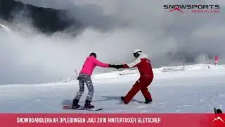 Snowboardleraar Anw&auml;rter opleiding Hintertuxer Gletscher