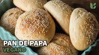 PAN DE PAPA VEGANO para HAMBURGUESA - SUAVE y ESPONJOSO - breakvegan