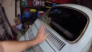 1974 VW Beetle Rear Window Removal