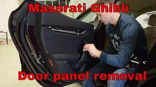 Maserati Ghibli door panel removal