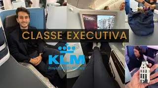Classe executiva KLM / Experi&ecirc;ncia e pre&ccedil;o - rota: RIO-AMSTERD&Atilde;