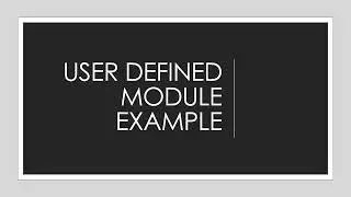 Modules in Python | Standard, User-defined & Third Party Module | Python Lectures |
