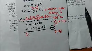 15 KELAS 8 SOAL ASLI SEMESTER 1 no 25 soal certia tentang penghasilan tukang parkir-tikno layang5