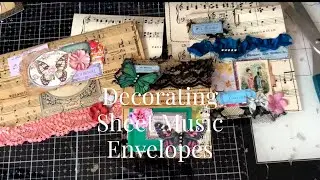 Junk Journal Envelopes from Sheet Music