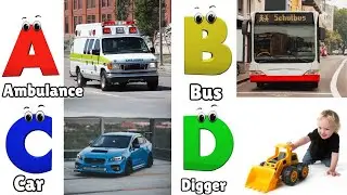 ABC Song Phonics, Transportation Song, ABC Song, Alphabet Educational Song A to Z for kids