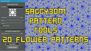 Saggy3dm Pattern Tools - 2 | 2nd 2d Flower Pattern Tool Explained.