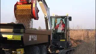 Przesiewanie ziemi koparką BOBCAT E60 / Kubota M4072 / PRONAR T679/4M