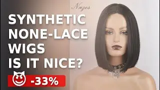 🔥 [ ON SALE ] NNZES 12INCHES MIDDLE PART SHORT STRAIGHT BLACK WIG SYNTHETIC