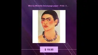 Mint by Michelle Decoupage paper - Frida -2 sizes