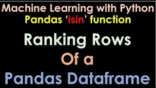 Ranking Rows of a Pandas Dataset
