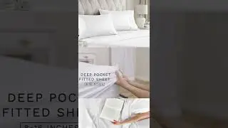 Queen Size 4 Piece Sheet Set - Comfy Breathable & Cooling Sheets #amazon #shorts #onlineshopping