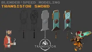 Blender - speed modeling : Transistor sword