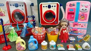 Satisfactory unboxing drum washing machine refrigerator home appliance toy set ASMR | Toy evaluation
