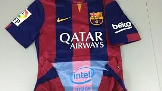 Review and Comparison of 2014-2015 Authentic and Replica FC Barcelona Home Jerseys