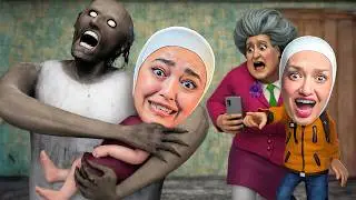 المدرسة الشريرة تحولت لجراني مع ديما - scary teacher