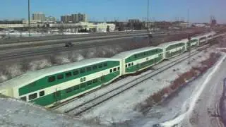 GO Transit leaving Pickering GO Station