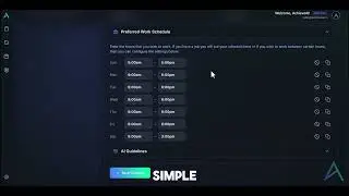 AchieveAI Tutorial: Setting Your Preferred Work Schedule