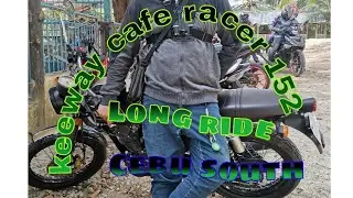 Keeway cafe racer 152 gamit ko sa long ride. Cebu city to alcoy cebu, via simala church cebu