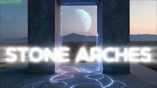 PULSATING ARCHES 🔊 | DEEP TECHNO VISUALS 🎶 | Hypnotic Stone Structure 🗿 (4K)