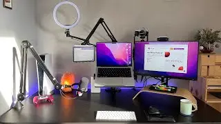 🔴🎙MacBook Pro optimized Desk Setup - No Office ep. 33
