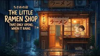 The Little Ramen Shop That Only Opens When It Rains | Ghibli Style ASMR
