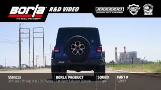 Borla Exhaust Sounds for the 2018-2026 Jeep JLU Wrangler 2.0L [