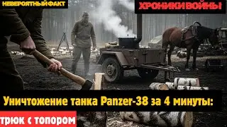Как трюк с топором одного повара уничтожил танк Panzer-38 за 4 минуты