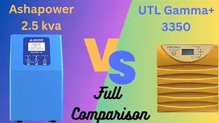 Ashapower 2500va Vs utl Gamma+3350 Comparison