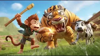 &ldquo;Monkey Hero vs Tiger Attack &ndash; Epic Funny Rescue Adventure!&rdquo;