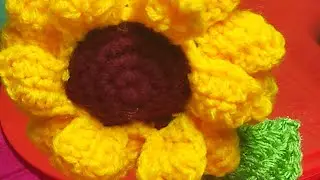  ଆସ ବନେଇବା ଉଲ ଫୁଲ ଦାନୀ/crochet flower pot tutorial