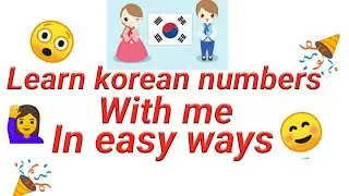 Learn korean numbers/Difference between sino korean numbers and native korean numbers ☺️🧐🤔