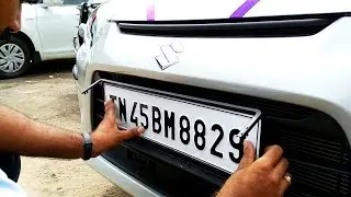 how to install four wheeler number plate / Rockfort Junction