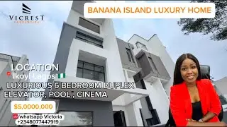 Luxury House Tour: 6 Bedroom Detached Duplex in Ikoyi Lagos Nigeria Elevator Pool $5M