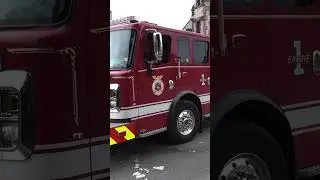 Albany, NY Engine 1 responding to a reported person down #firedepartment #firefighter #rescue #fire