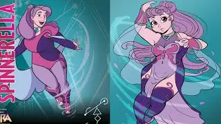 Spinnerella Redesign Idea (She-ra speedpaint clip studio paint)