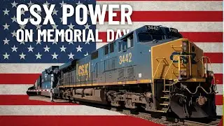 CSX 3442 Leads Intermodal Double Stack Through Voorheesville on Memorial Day
