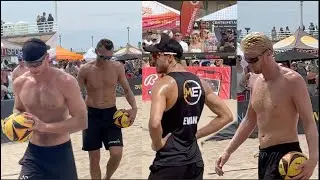 2023 Manhattan Beach Open Miles Evans Chase Budinger v Paul Lotman Tim Bomgren  Pro Beach Volleyball