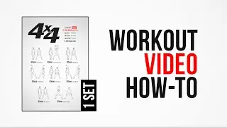 4x4 HIIT Workout [ How-To ] [ One Set ] by #DAREBEE