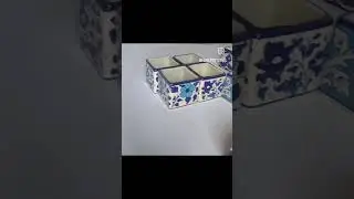 Toothpick Stand - Handmade Multani Blue Pottery Factory, Multan #bluepottery #ceramics