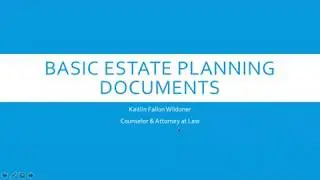WEBINAR: Basic Estate Planning Documents in Florida