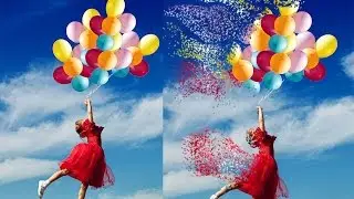 pixel explosion effect in photoshop (create particle dispersion effect)