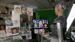 Obra de arte feita por um rob&ocirc; vai a leil&atilde;o pela primeira vez