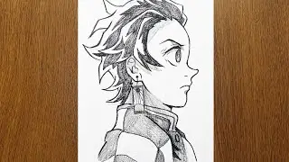 How to Draw Tanjiro from Demon Slayer