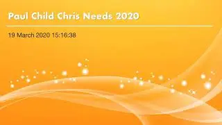 Paul Child Chris Needs 2020