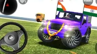 Modified Thar light blue colour 😈(gadi wala game): Indian new car game&ndash;Android gaming video
