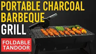 Portable Foldable Coal Tandoor 🔥 FRIEDERICH Barbecue Grill Unboxing & Demo | 🍗| Tandoor at Home 🍽️
