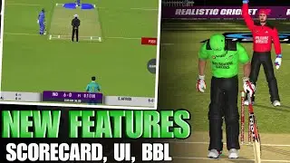 🔥 NEW SCORECARD & OTHER FEATURES IN REALISTIC CRICKET 22 