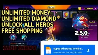 Super Stickman Hero Fight Hack Mod Apk Unlimited Money & Diamond Mideafir link