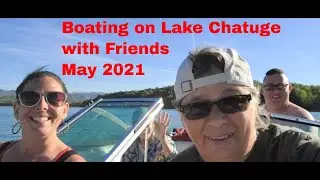 Boating on Lake Chatuge with friends May 2021