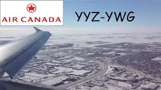 Air Canada A320 Toronto to Winnipeg full flight. YYZ-YWG